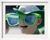 Waiting for Candy and Beads During the Annual St Patrick's Day Parade in Indianapolis