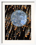 The Moon's Disk Seen During Fireworks Marking the Defender of the Fatherland Day