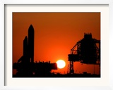 The Space Shuttle Discovery Nears the End of a Six Hour Journey from the Vehicle Assembly Building
