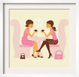 Girlfriends Talk over Coffee