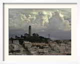 Storm Clouds Hover Over San Francisco's Coit Tower
