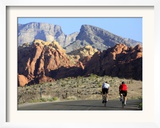 Two Cyclists Ride Along the 13-Mile-Long Scenic Drive