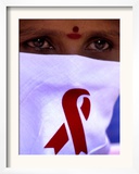 A Sex Worker Looks on During an Aids Awareness Rally on World Aids Day