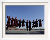 Ushers Pose at Tiananmen Square for the Chinese People's Political Consultative Conference  Beijing