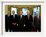 President-elect Barack Obama with All Living Presidents Smiling  January 7  2009
