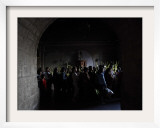Christians Hold Palm Fronds as They Leave after Palm Sunday Mass at the San Francisco Church in La