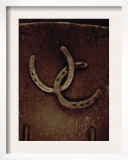 Lucky Horse Shoes on Rust Metallic