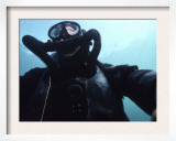 View Looking Up at a Navy Seal Combat Swimmer