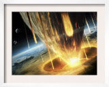Giant Asteroid Collides with the Earth