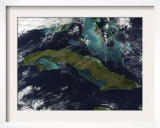 Satellite View of Cuba