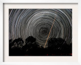 Southern Sky Star Trails and Aircraft Lights
