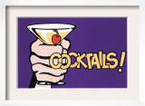 Cocktails! Pop Art with Martini in Hand