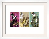 Patterned Dresses Triptych