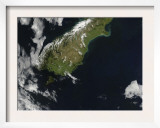 View of Most of the South Island of New Zealand
