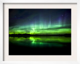 Aurora Near the Village of Clyde  Alberta  Canada