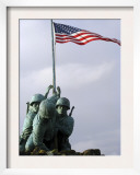 Close Up of the Iwo Jima Bronze Statue Showing Detail of the Sculpture