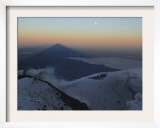 Villarrica  Summit View with Shadow at Sunrise  Araucania Region  Chile