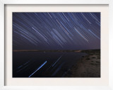 Star Trails in the Albufeira Lagoon  Portugal