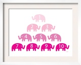 Pink Counting Elephants