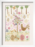 Quilt with Chicken and Easter Eggs