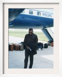 Ray Charles Beside His Private Jet