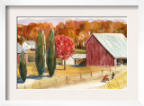 Farm with Red Barn