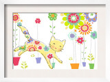 Cat with Flowery Pattern