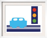 Blue Stop Light