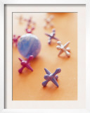 Toy Blue Ball and Jacks
