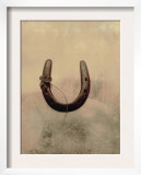 Lucky Horse Shoe on Dusty Rose Metallic III