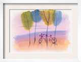 Tandem Bike in Trees