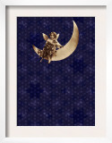 Victorian Child on Crescent Moon