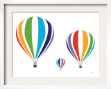 Rainbow Hot Air Balloons