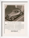 Chevrolet  Magazine Advertisement  USA  1933