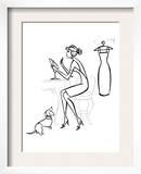 Woman at Makeup Mirror