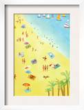 Looking Down on Beach Scene