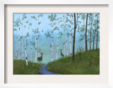 Two Deer on Forest Path