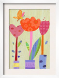 Patterned Tulips with Butterfly