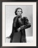 Vivien Leigh in a Gray Lamb Coat  1937