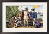 The Landing of Columbus  October 11  1492  Painting by