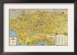 1932 Aerial Map of Greater Los Angeles  the Wonder City of America