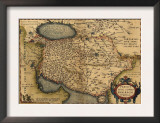 1570 Map of Persia  from Abraham Ortelius' Atlas