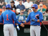 Chicago Cubs v San Francisco Giants  SCOTTSDALE  AZ - MARCH 01: Aramis Ramirez and Kosuke Fukudome