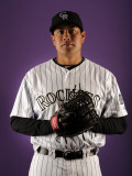 Colorado Rockies Photo Day  SCOTTSDALE  AZ - FEBRUARY 24: Jorge De la Rosa
