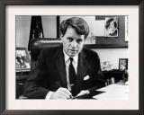Senator Robert F Kennedy in His Office  Washington  DC  March 2  1967