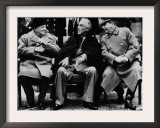 Winston Churchill  Franklin D Roosevelt and Josef Stalin  Yalta Conference  February 1945