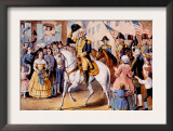 George Washington's Entry to Assume Office in New York as America's First President  1789