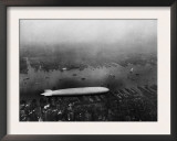 The LZ 129 Graf Zeppelin  over Manhattan  New York City  June 5  1931