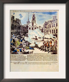 The Boston Massacre  March 5  1770  Broadside Engraved  Printed and Sold by Paul Revere  1770