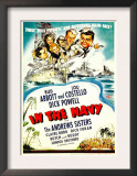 In the Navy  Dick Powell  the Andrews Sisters  Bud Abbott  Lou Costello on Midget Window Card  1941